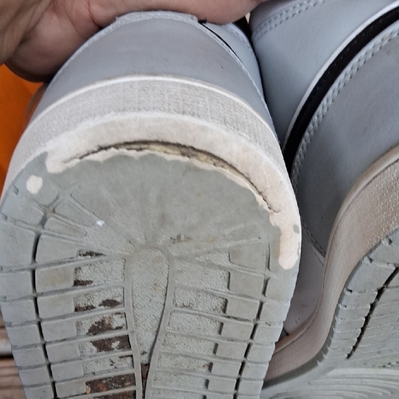 Jordan 1 Mid Smoke Grey  Men's Black, Gray, and White Sneakers - Picture 14 of 15